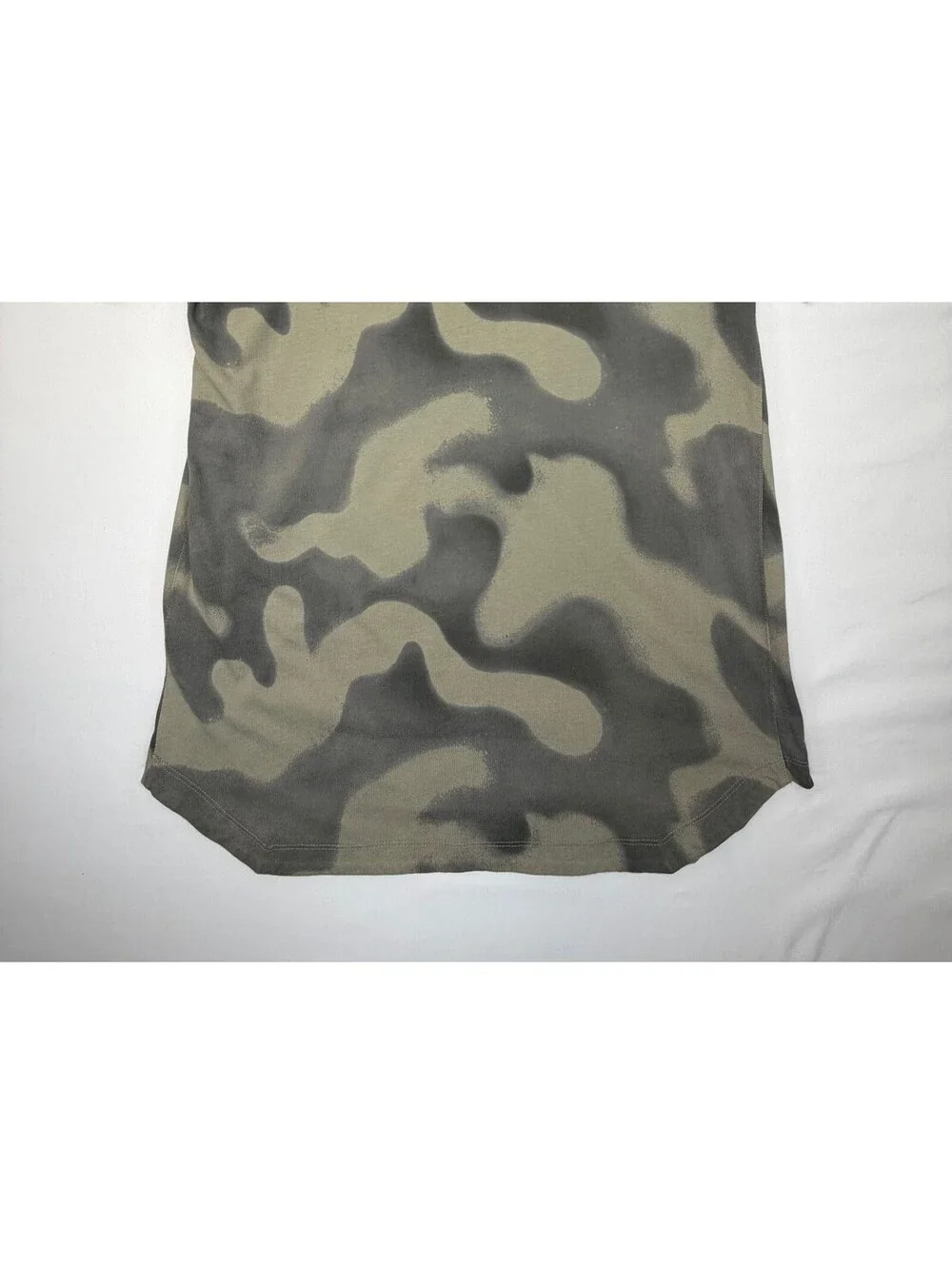Jordan Men's T-Shirt Camouflage Short Sleeve Crew Neck Cotton Size Large Green